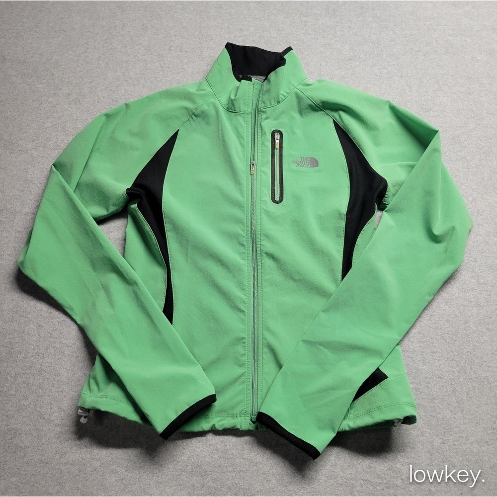 The North Face Womens Softshell Jacket‎ Kelly Green Black Size Small